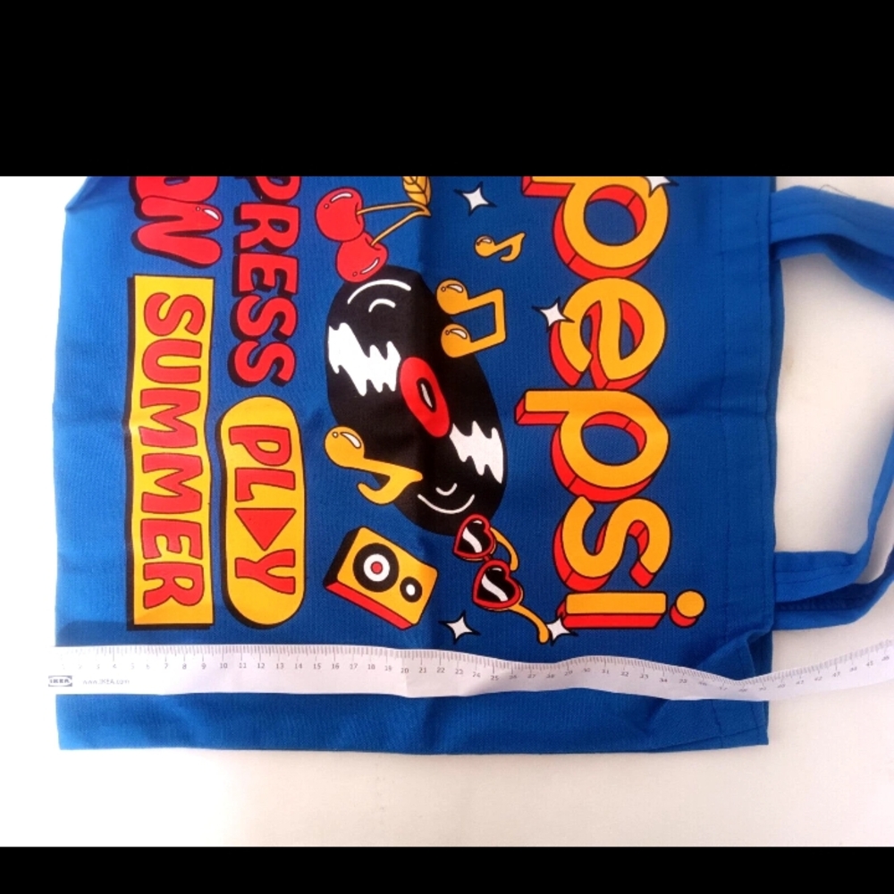 Pepsi Merchandise Blue Tote Bag, New